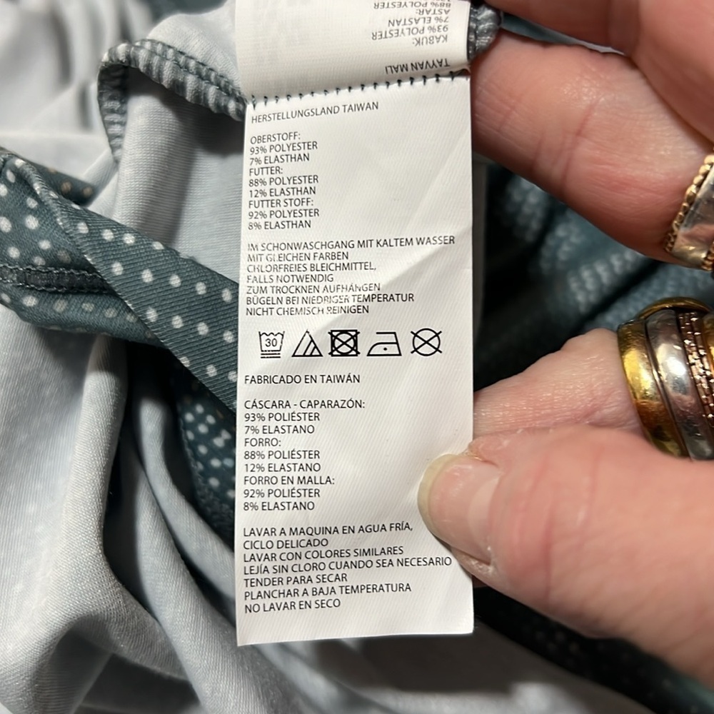 Prana NWT Skypath Athliesure Dress Size Small in Blue Dotty - Picture 15 of 15